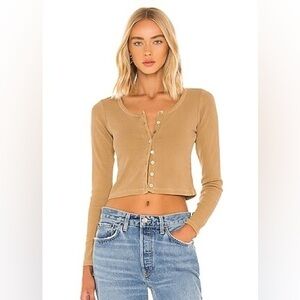 Revolve Tularosa Green The Olivia Top in tan size medium